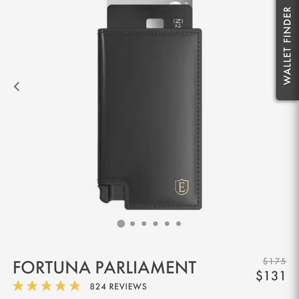 Ekster Parliament Onyx wallet